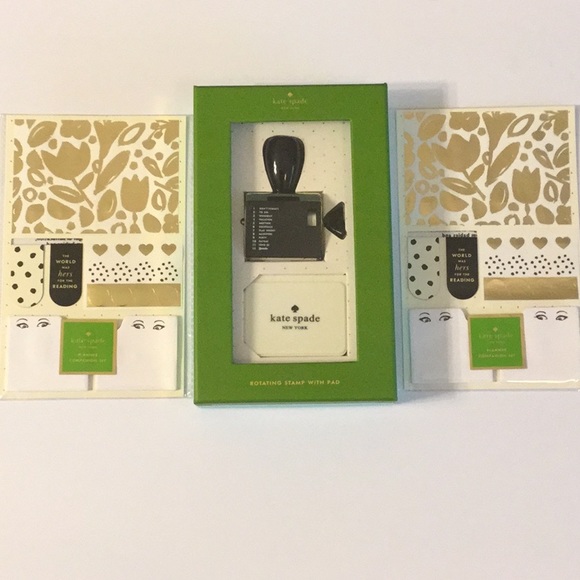 kate spade Other - kate spade Bundle of Stamp W/Pad & 2 Planner Sets